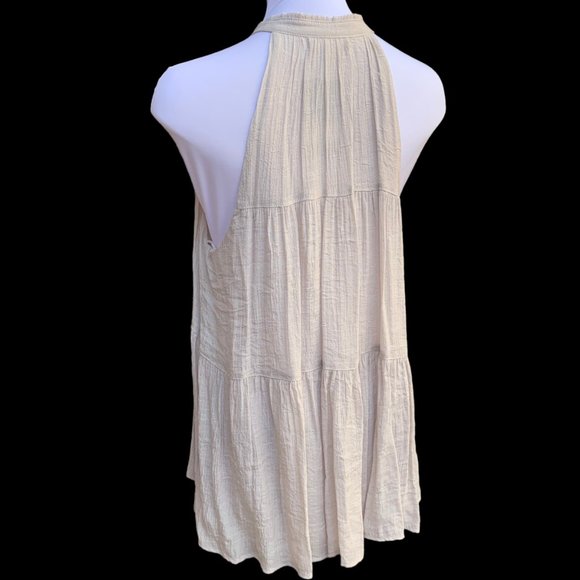 Wishlist Boutique Womens Tiered Sleeveless Swing Blouse M Medium NEW - Picture 3 of 4